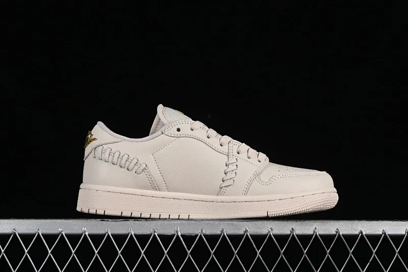 All categories Air Jordan Jordan series basketball shoes Air Jordan 1 Low Air Jordan 1 Low "Method of Make" AJ1 Joe 1 white gold low-top cultural and leisure sports shoes FN5032-200